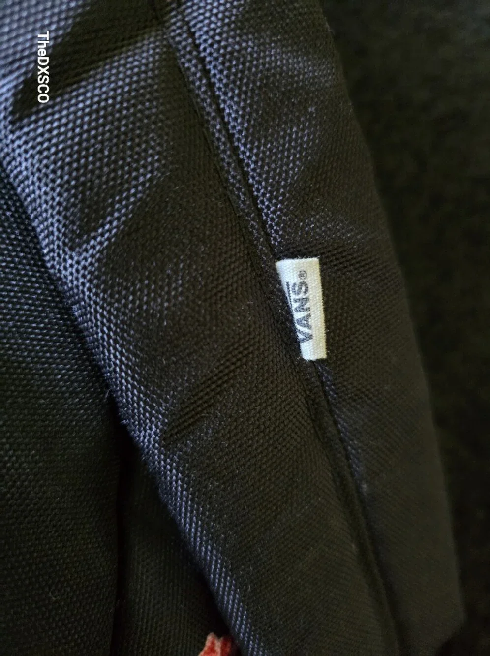 Vans Black Backpack with Pink Rose Print